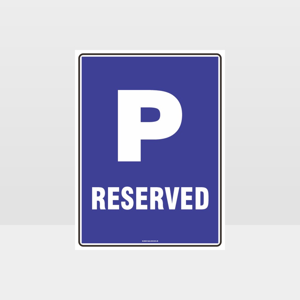Custom Signs Outdoor Metal,P Parking Reserved Sign