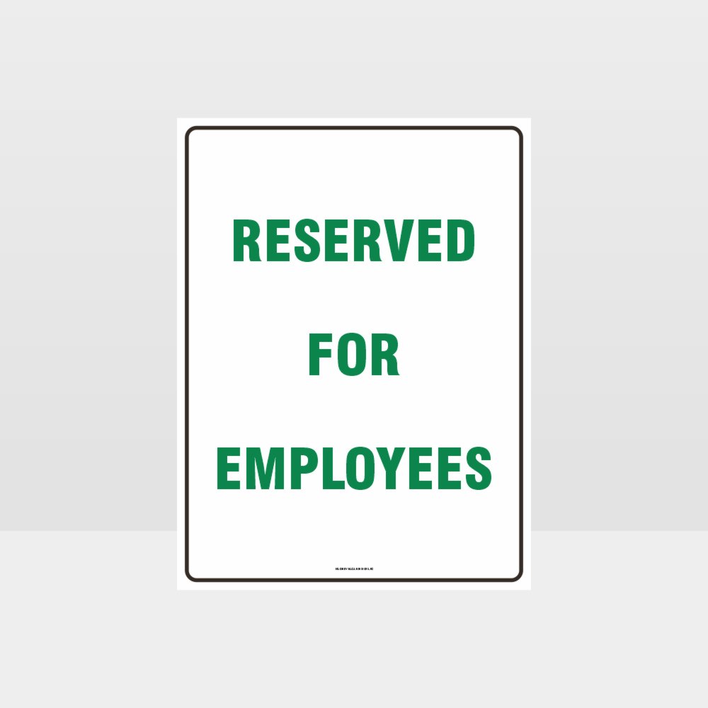 Custom Yard Signs,Reserved For Employees Sign