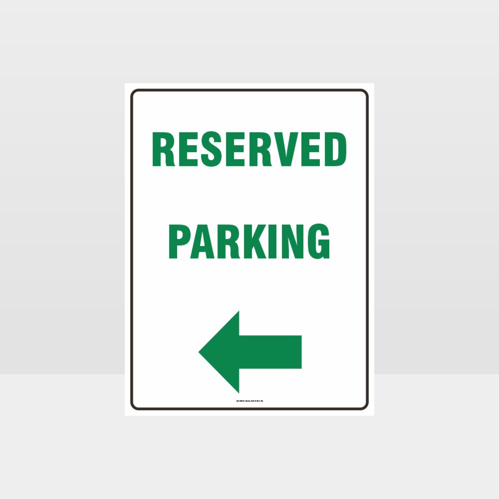 Customized Hazard Signs,Reserved Parking Left Arrow Sign