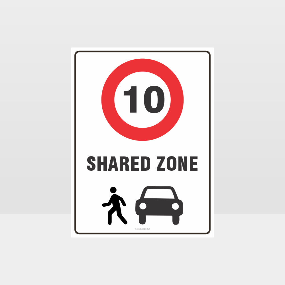 Custom Signs For Business,Shared Zone 10 Sign