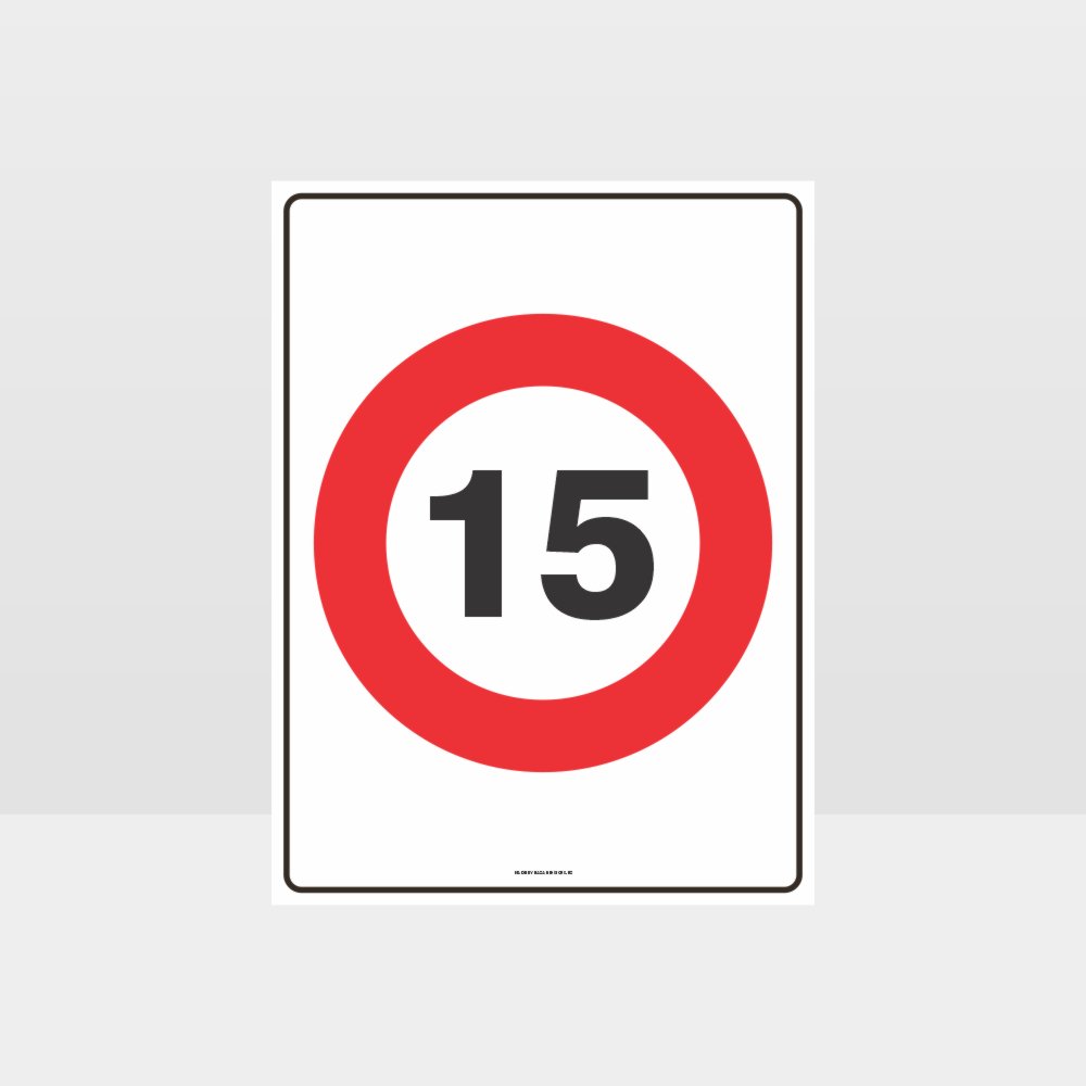Customized Hazard Signs,15 Kph Speed Sign