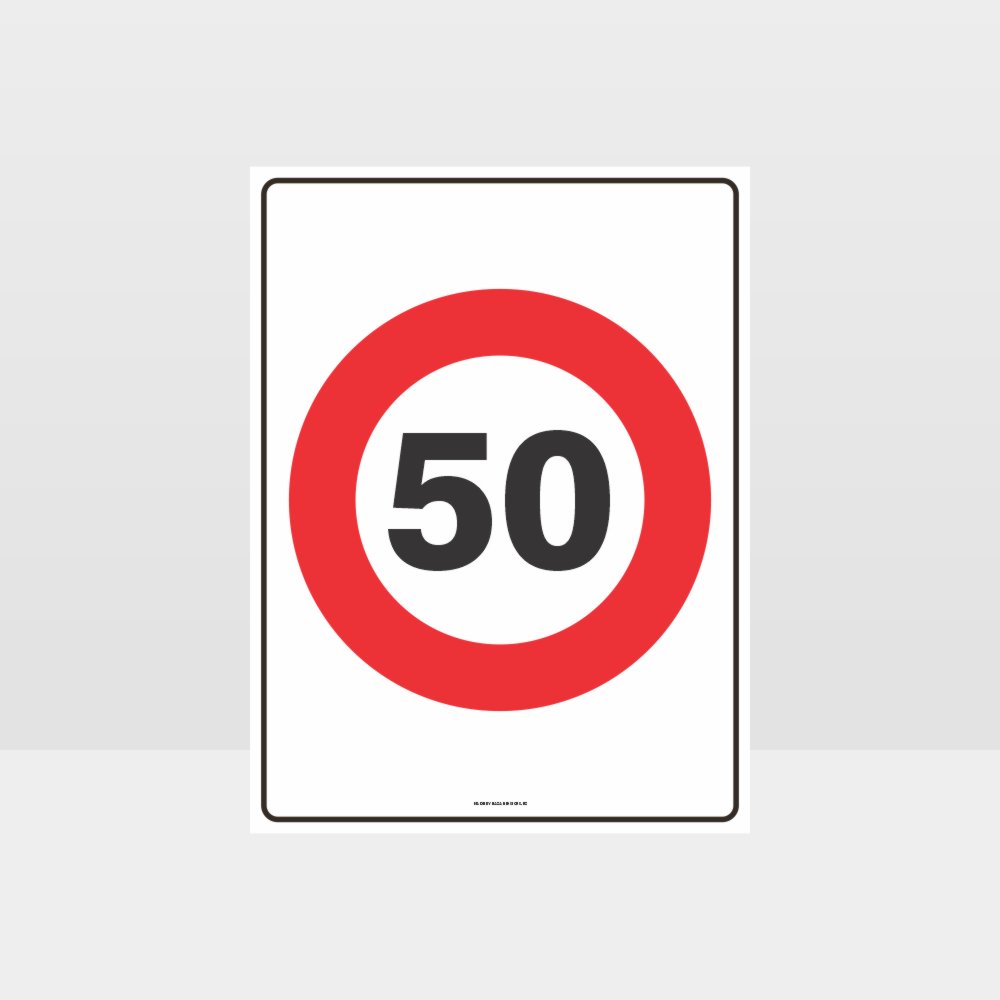 Custom Metal Sign,50 Kph Speed Sign