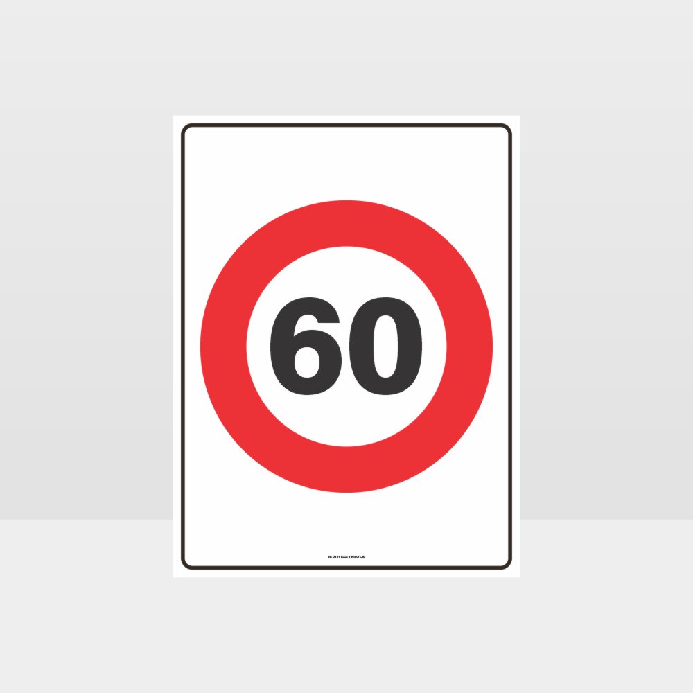 Customized Hazard Signs,60 Kph Speed Sign