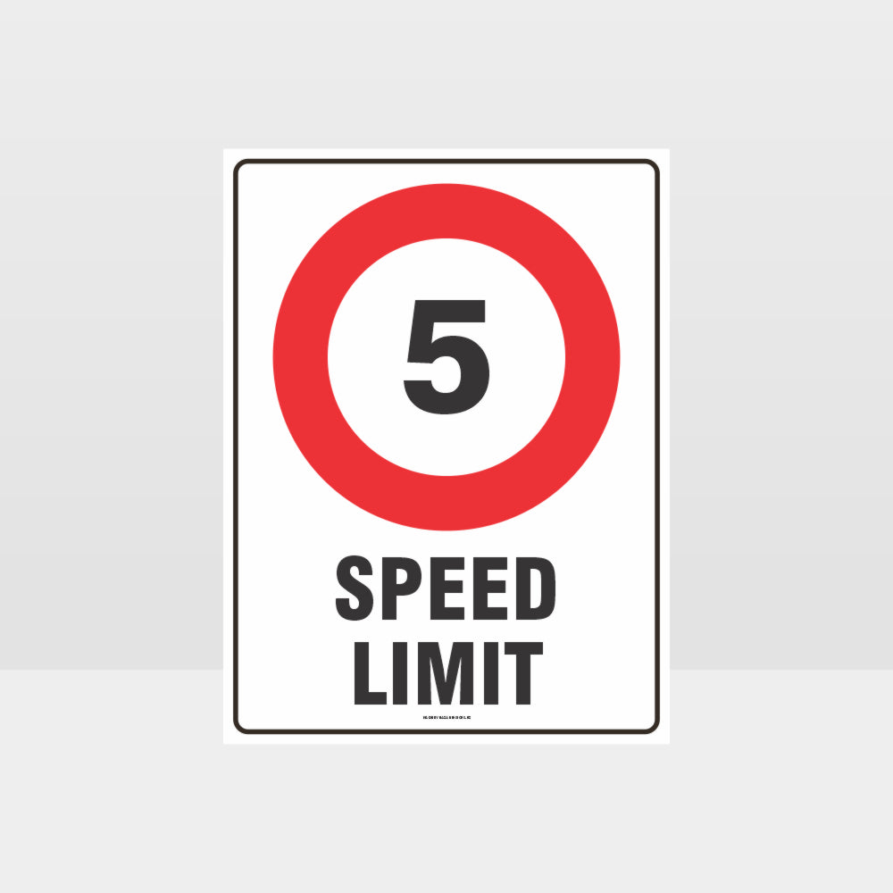 Custom Sign,5 Kph Speed Limit Sign