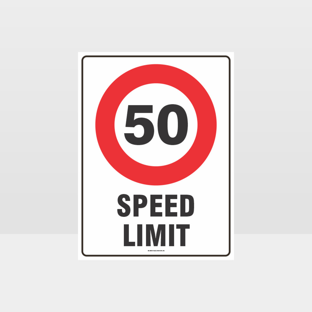 Custom Metal Sign,50 Kph Speed Limit Sign