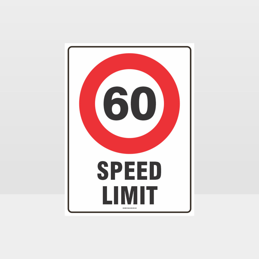 Custom Metal Sign,60 Kph Speed Limit Sign