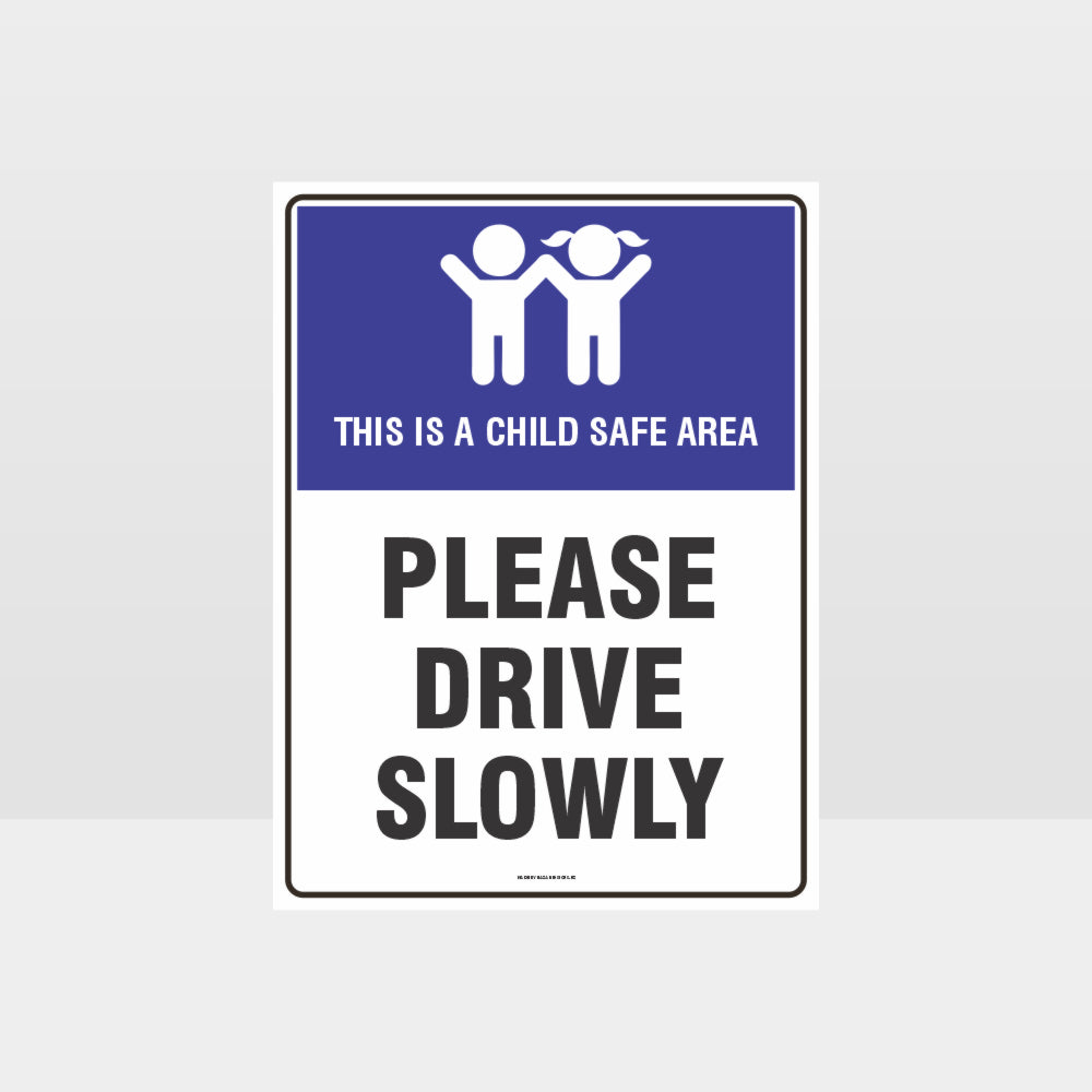 Custom Metal Sign,Please Drive Slowly Sign