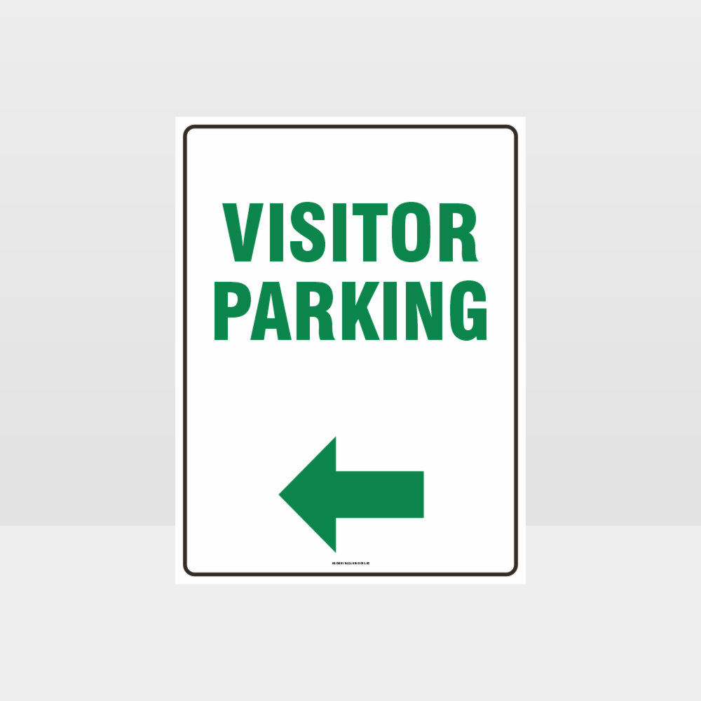 Custom Signs For Business,Visitor Parking Left Arrow Sign