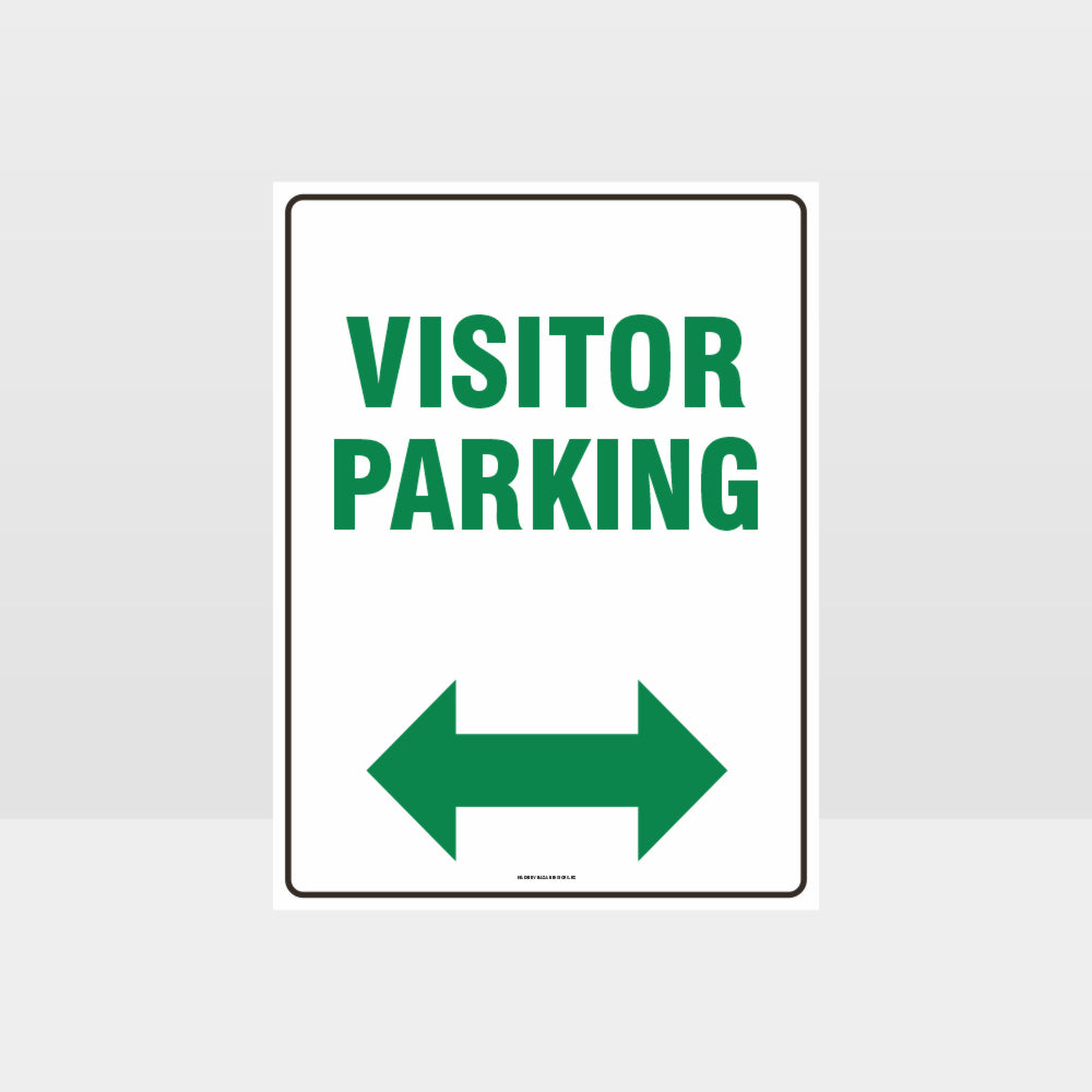 Custom Signs Outdoor Metal,Visitor Parking Left And Right Arrow Sign