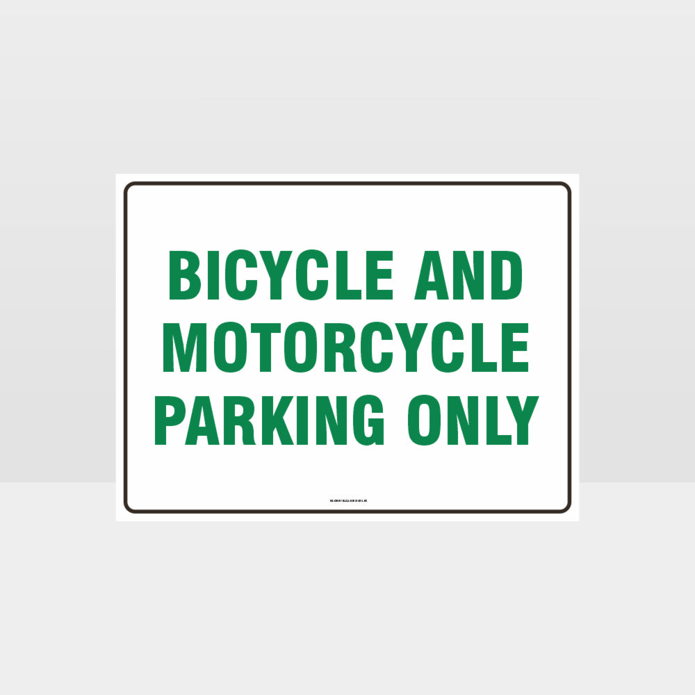 Customized Safety Signs,Bicycle And Motorcycle Parking Only Sign