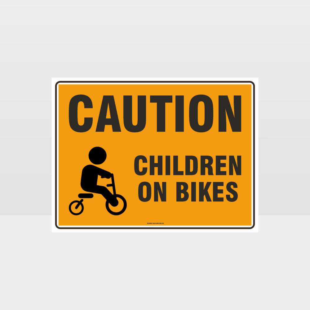 Custom Sign,Caution Children On Bikes 02 Sign