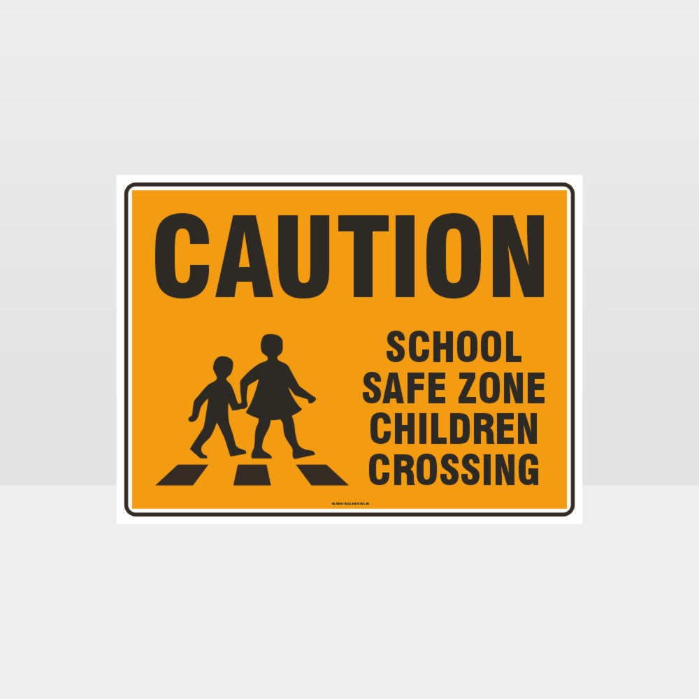Custom Gate Signs,Caution School Safe Zone Children Crossing Sign