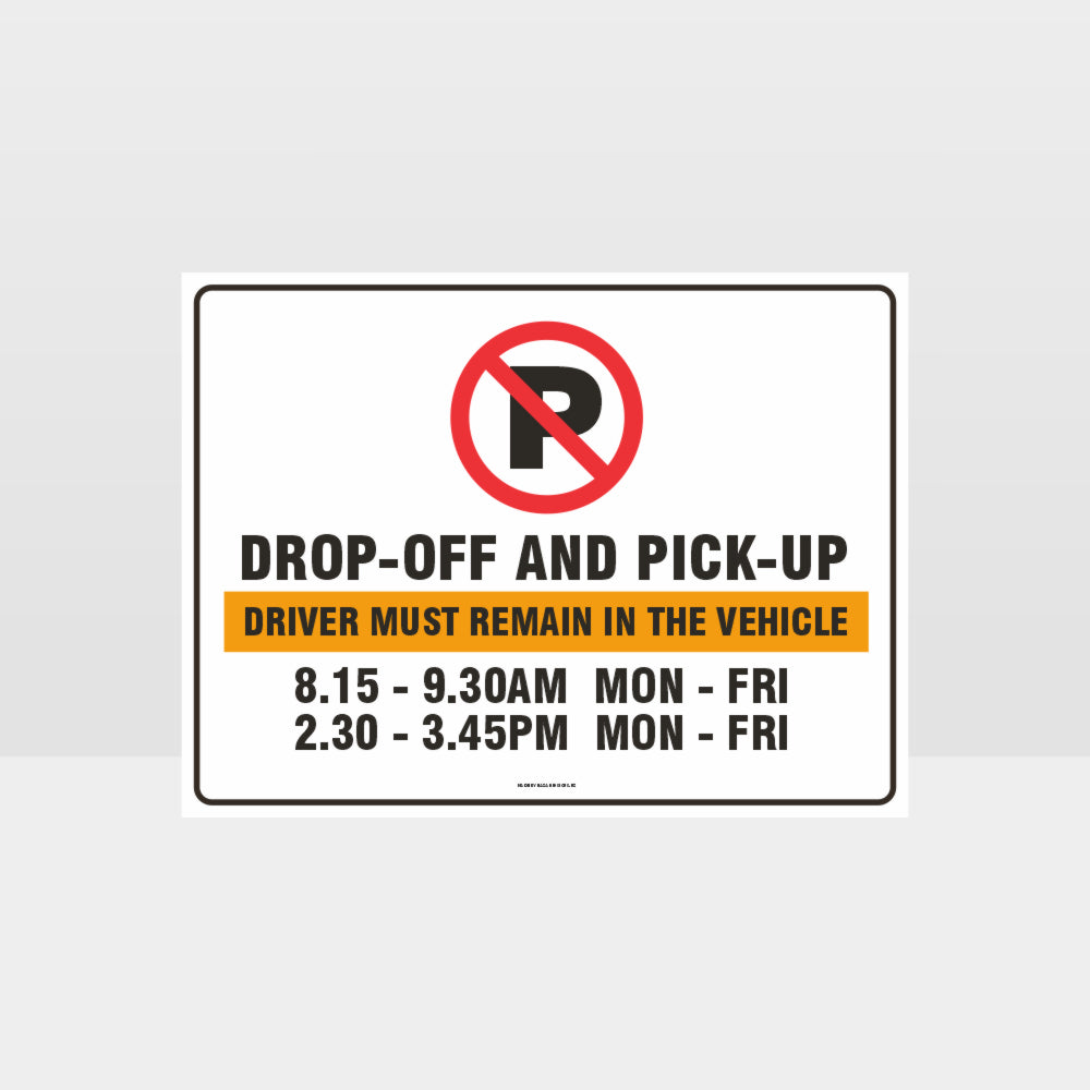 Custom Yard Signs,Drop Off And Pick Up Sign