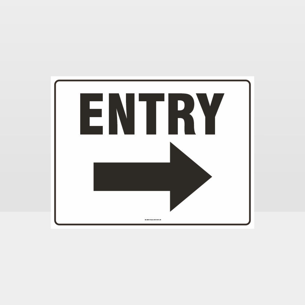 Custom Signs Personalized,Entry Right Arrow Sign