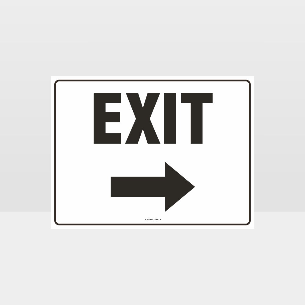 Custom Signs Outdoor Metal,Exit Right Arrow Sign