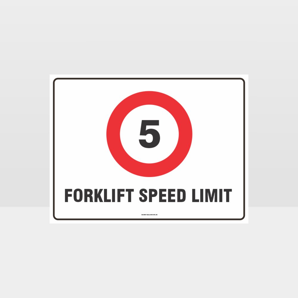 Custom Signs Personalized,Forklift Speed Limit 5Kph Sign