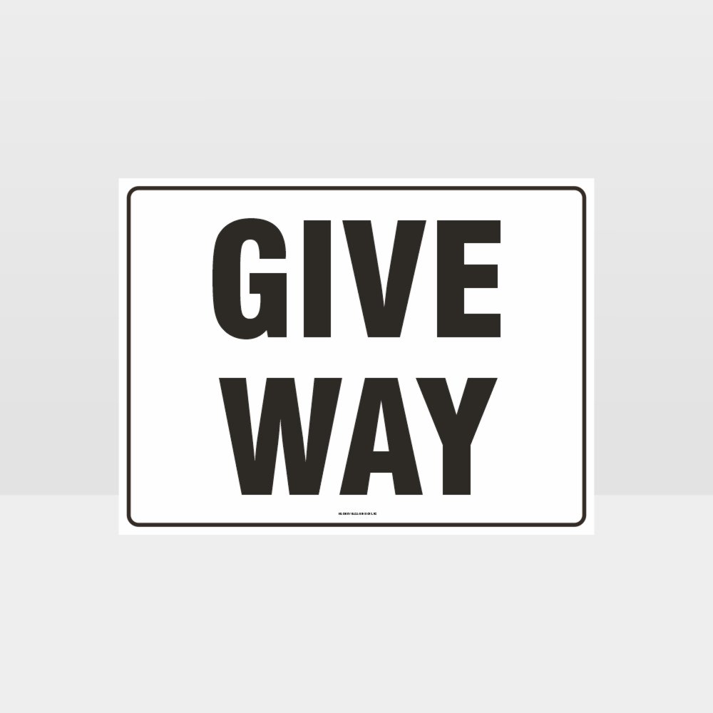 Custom Yard Signs,Give Way Sign
