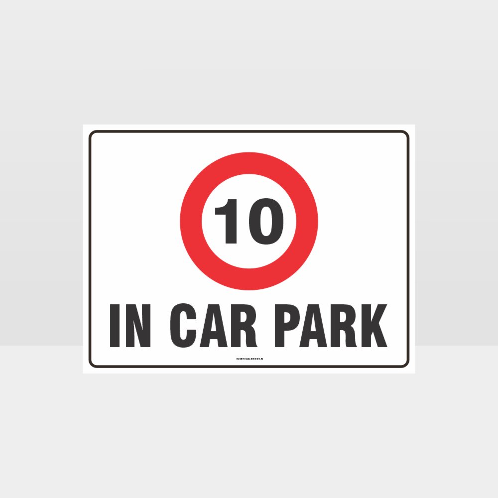 Custom Yard Signs,In Cark Park 10Kph Sign