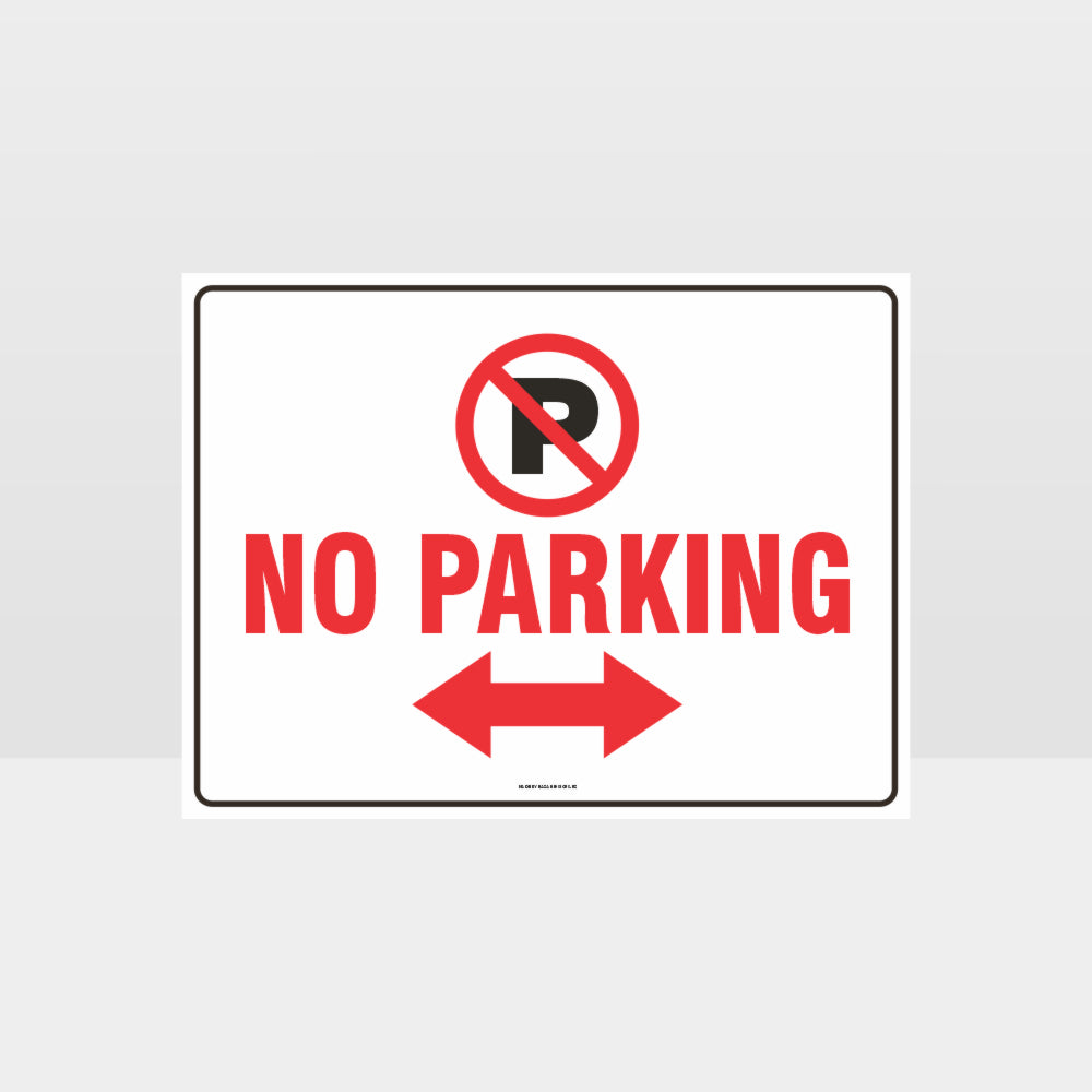 Customized Hazard Signs,No Parking Left And Right Arrow Sign