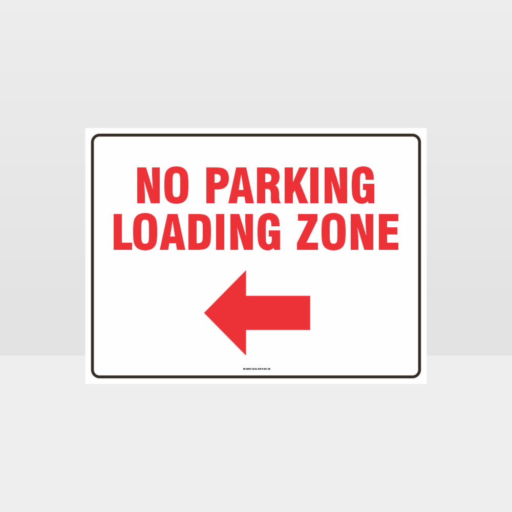 Custom Sign,Loading Zone No Parking Left Arrow Sign