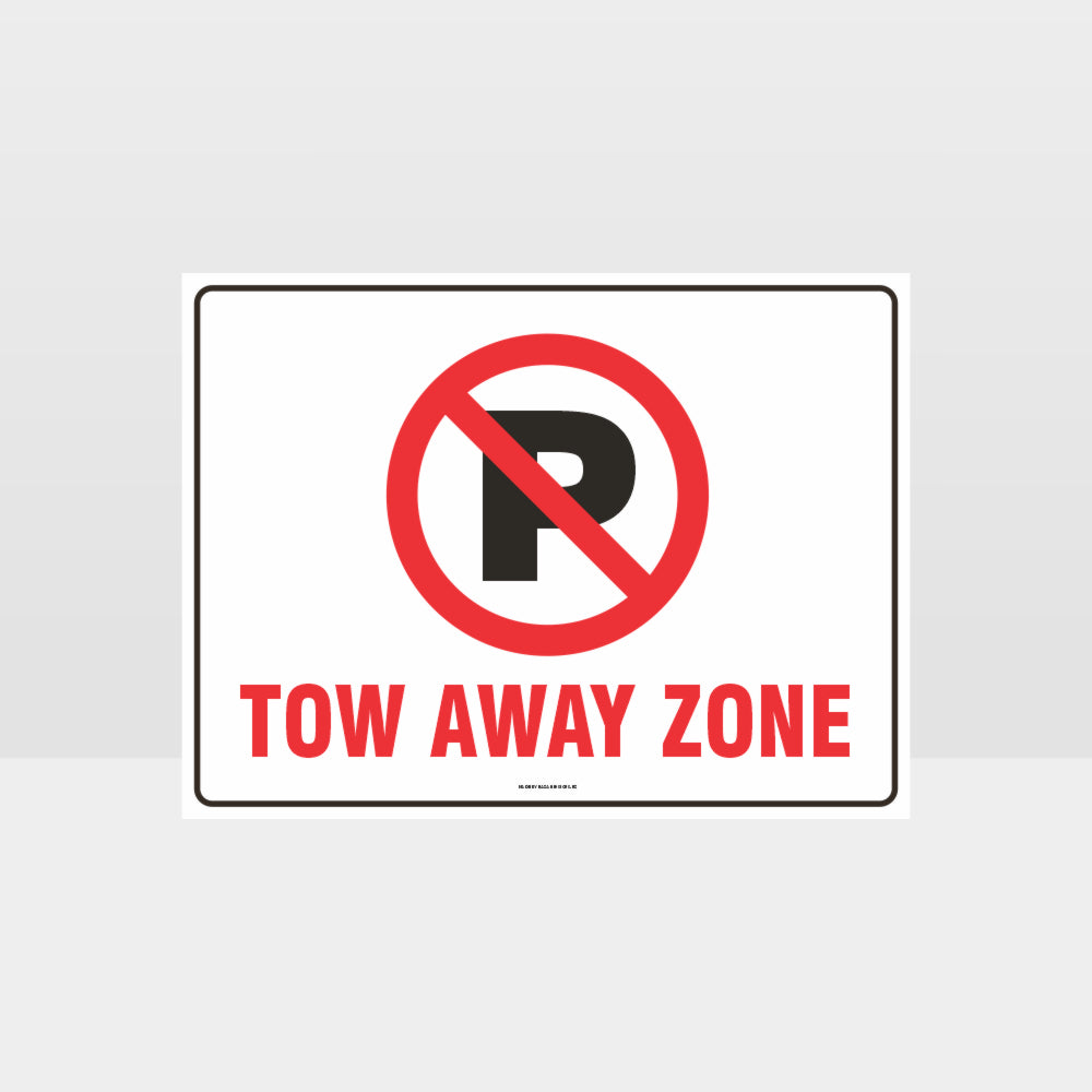 Customized Hazard Signs,No Parking Tow Away Zone Symbol Sign