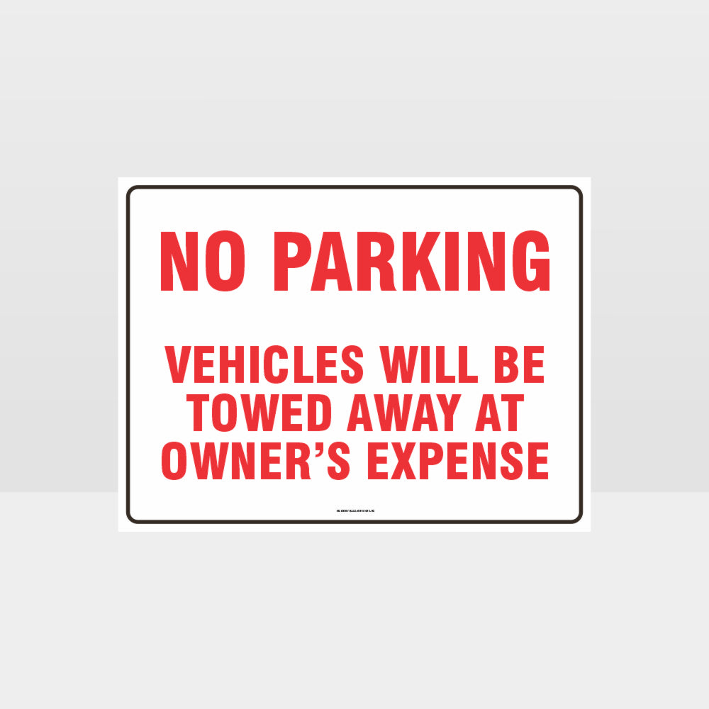 Custom Signs Outdoor Metal,No Parking Vehicles Will Be Towed Sign