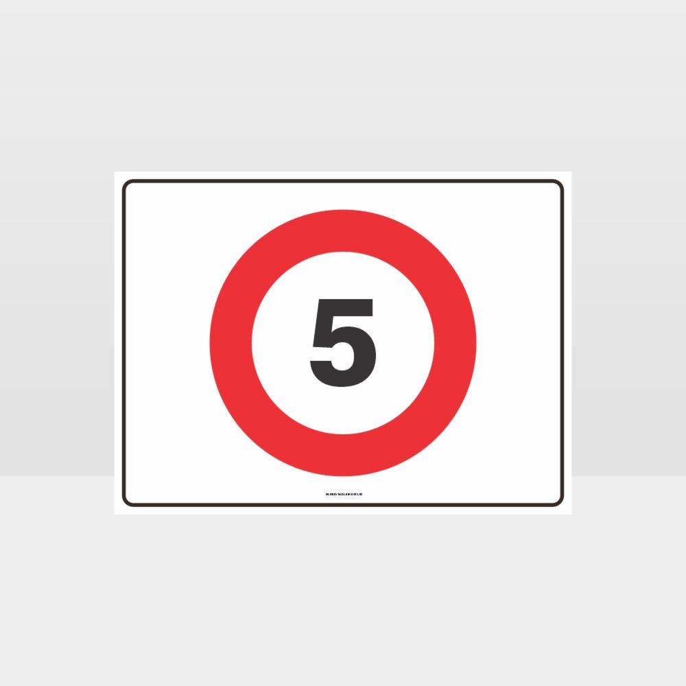 Custom Gate Signs,5 Kph Speed L Sign