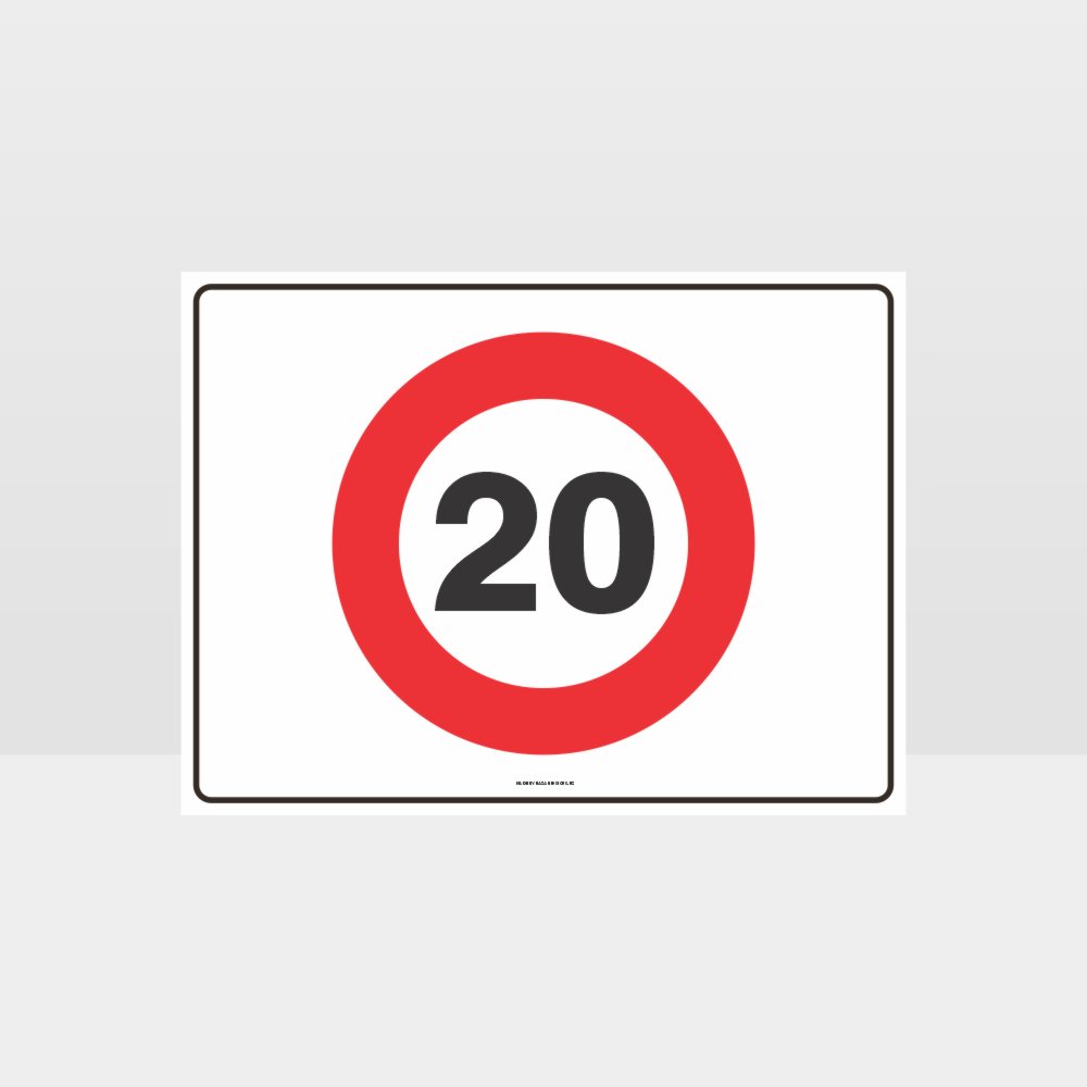 Custom Signs Personalized,20 Kph Speed L Sign