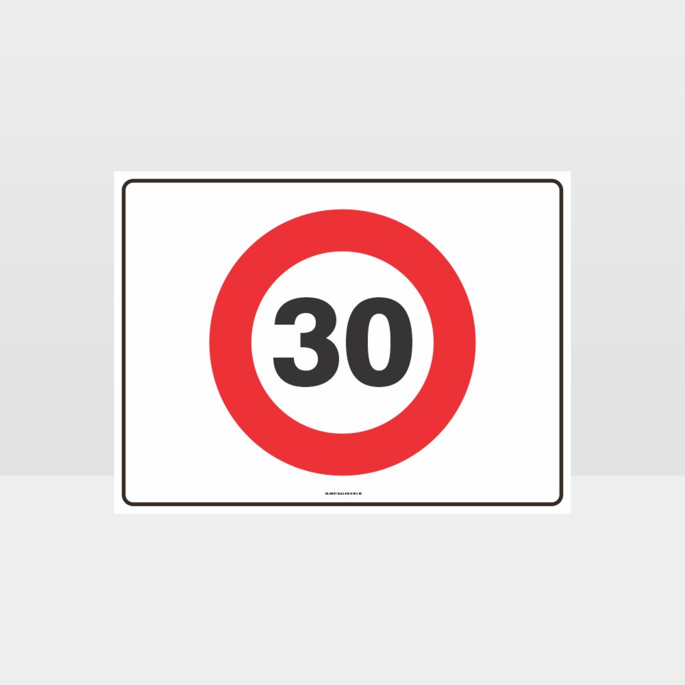 Custom Signs Outdoor Metal,30 Kph Speed L Sign