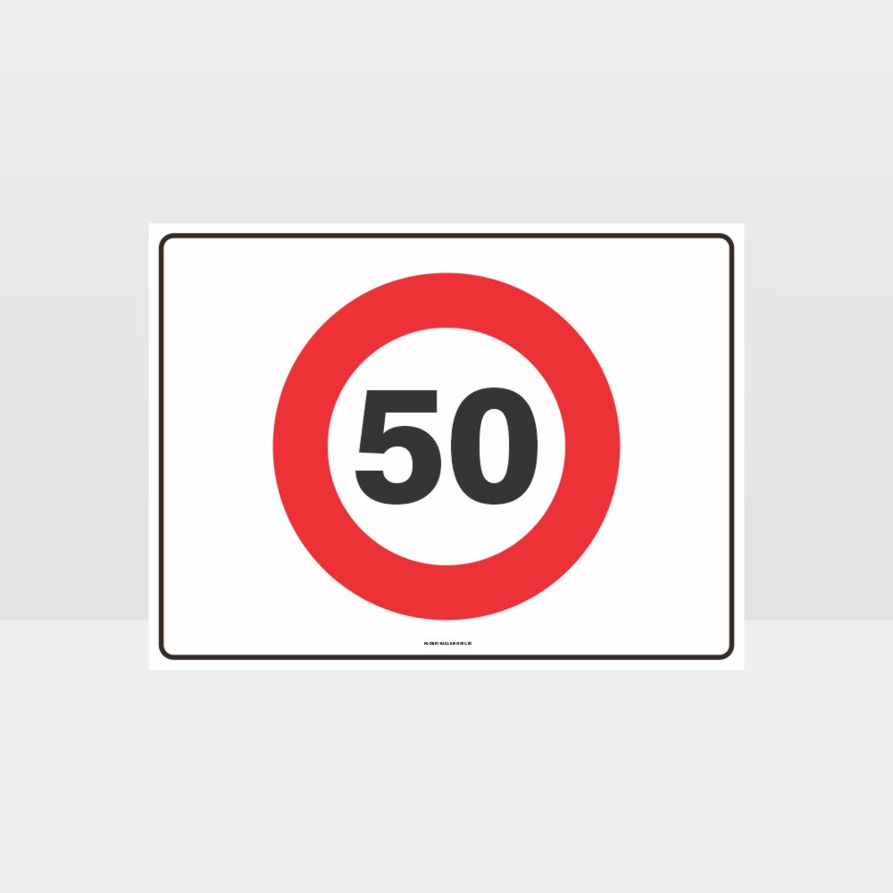 Custom Sign,50 Kph Speed L Sign