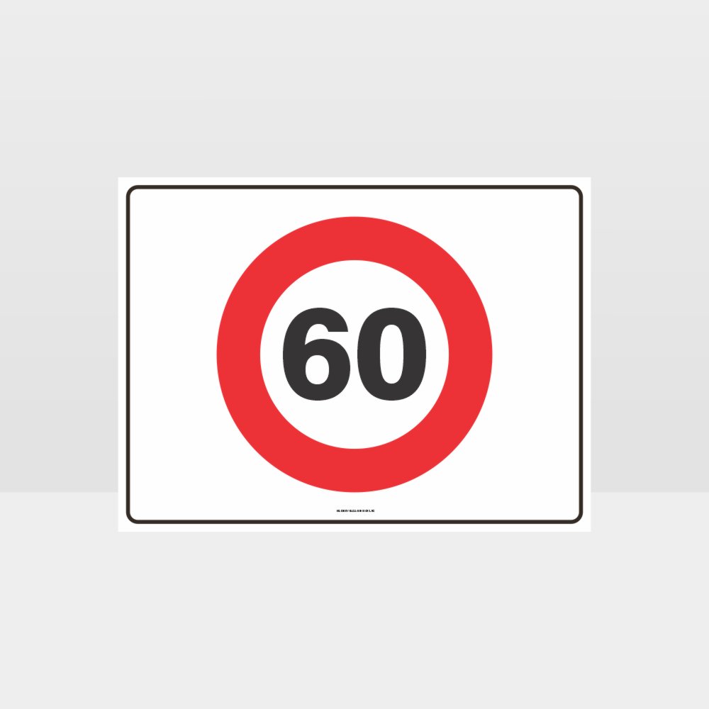 Custom Signs Personalized,60 Kph Speed L Sign