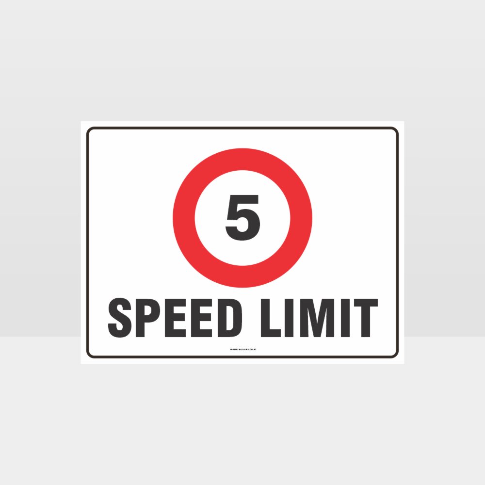 Custom Gate Signs,5 Kph Speed Limit L Sign