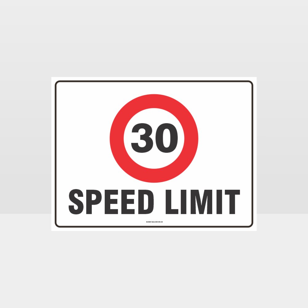 Customized Hazard Signs,30 Kph Speed Limit L Sign