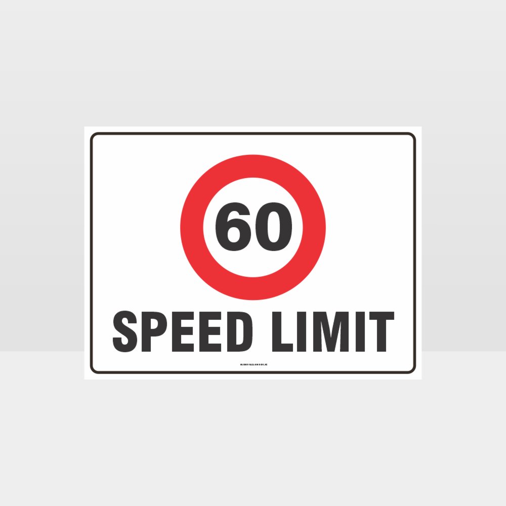 Custom Gate Signs,60 Kph Speed Limit L Sign