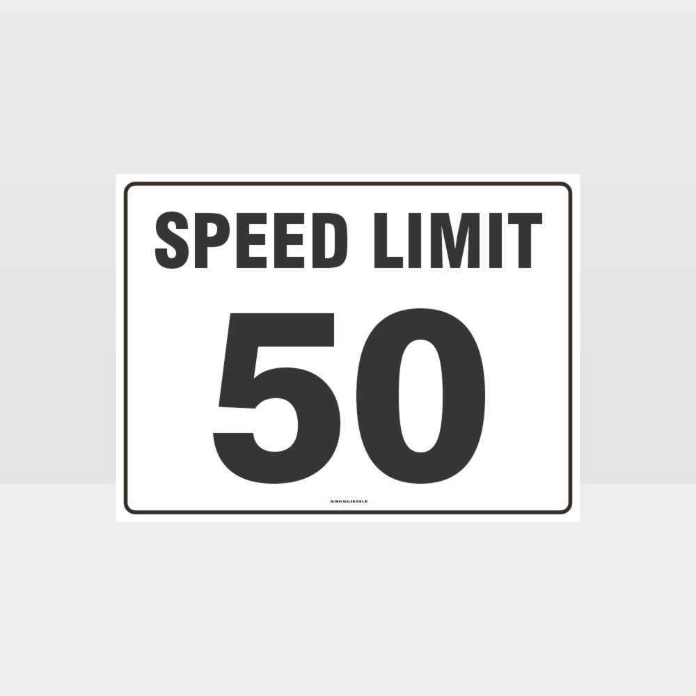 Custom Yard Signs,Speed Limit 50 Kph L Sign