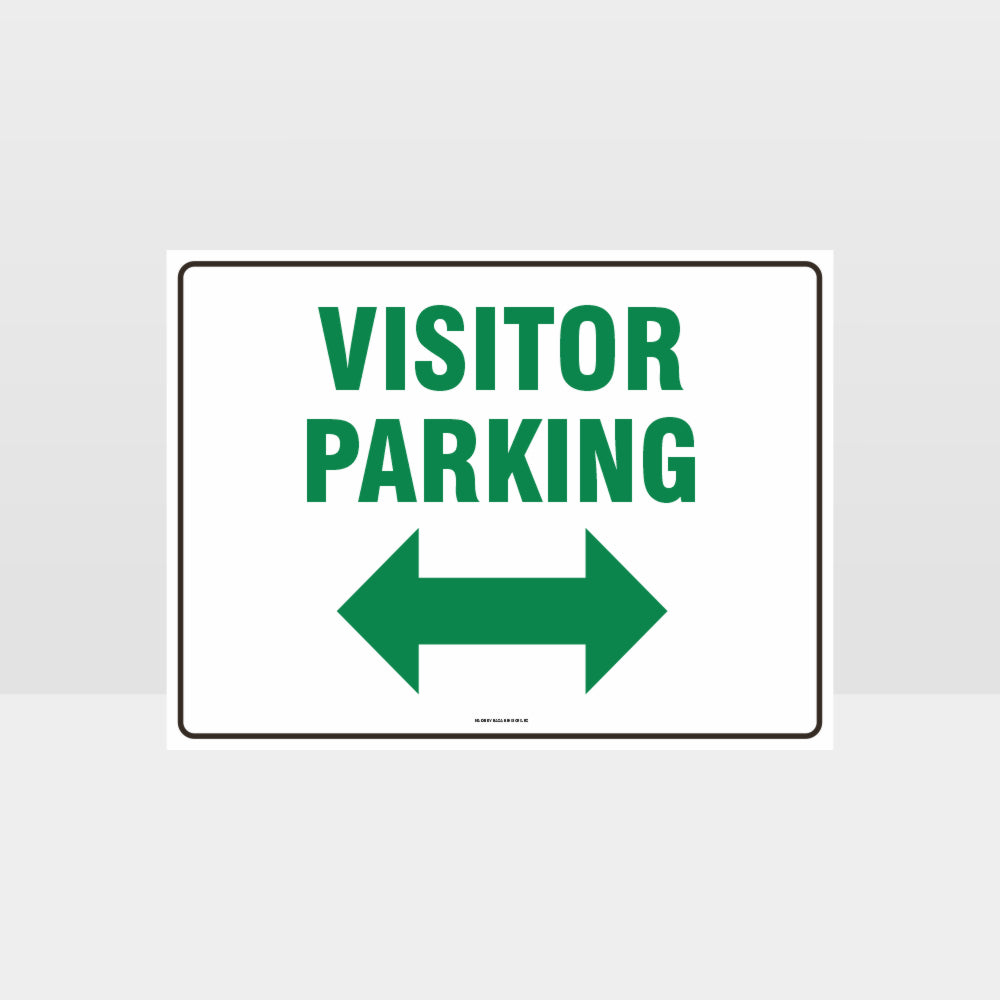 Custom Gate Signs,Visitor Parking Left And Right Arrow L Sign