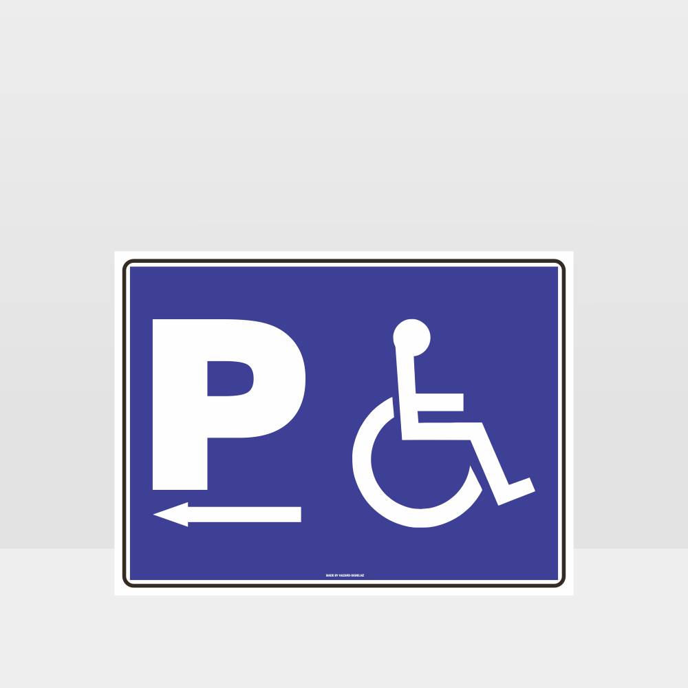 Custom Signs For Business,Disabled Parking Left Direction Sign