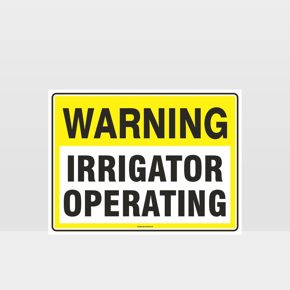 Custom Signs Outdoor Metal,Warning Irrigator Operating Sign