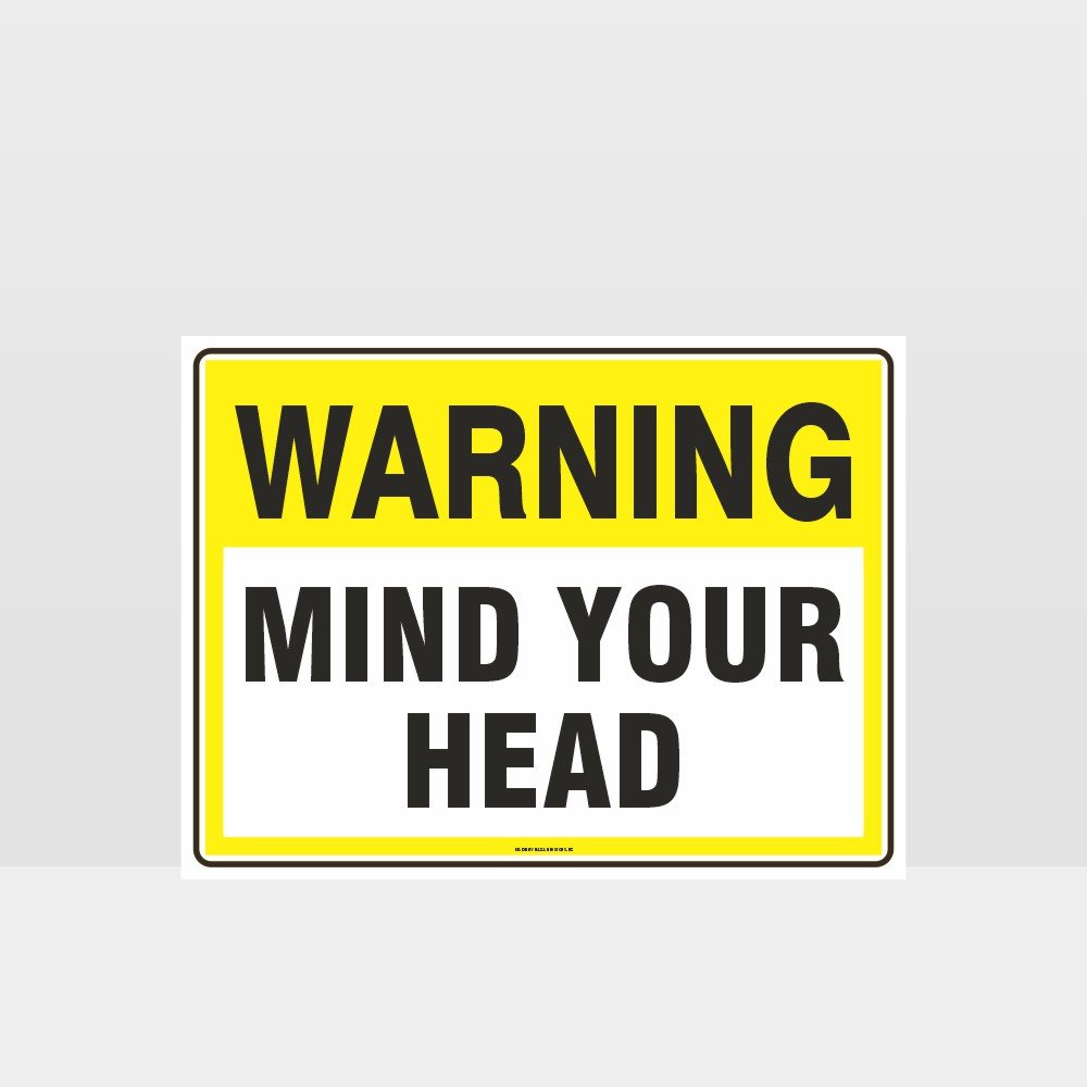 Custom Signs Outdoor Metal,Warning Mind Your Head Sign