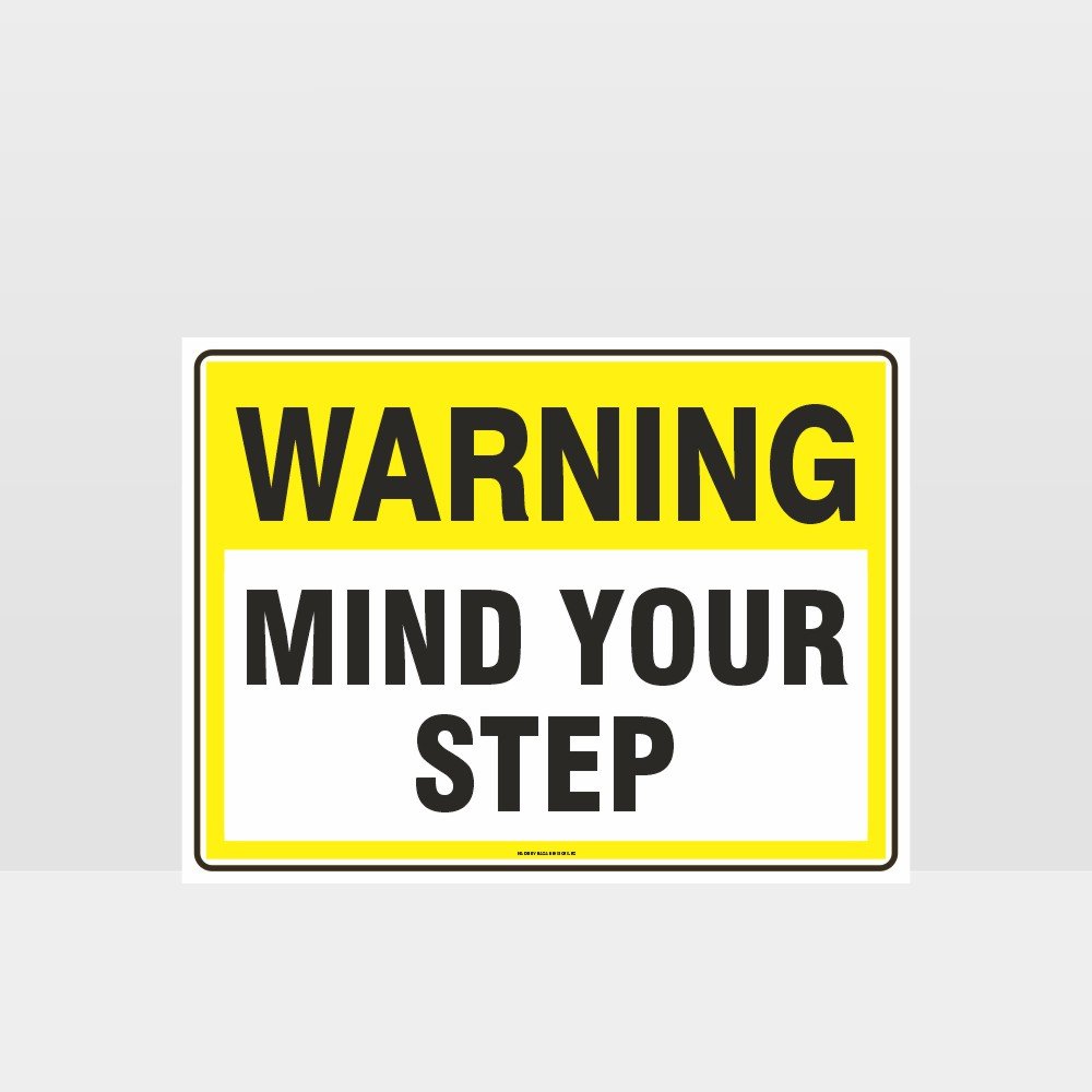 Customized Hazard Signs,Warning Mind Your Step Sign