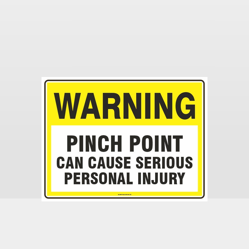 Custom Metal Sign,Warning Pinch Point Sign