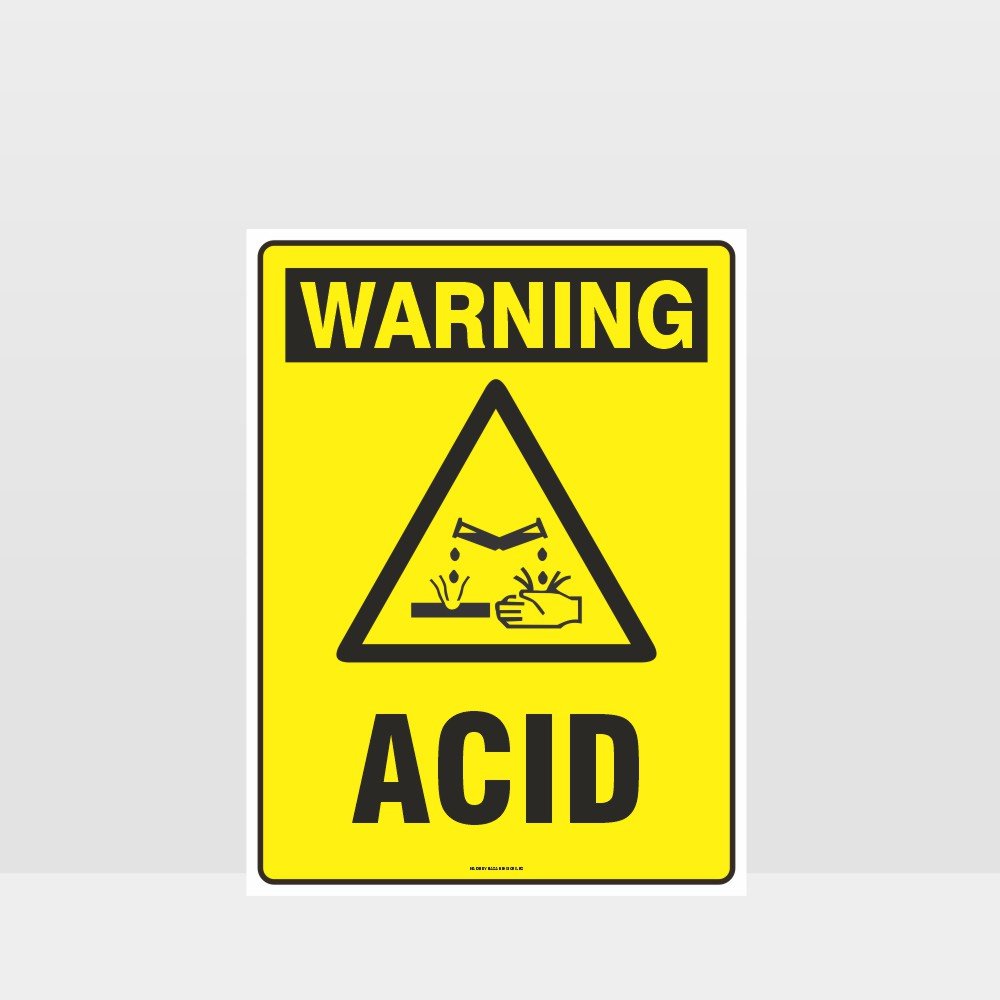 Custom Metal Sign,Warning Acid Sign