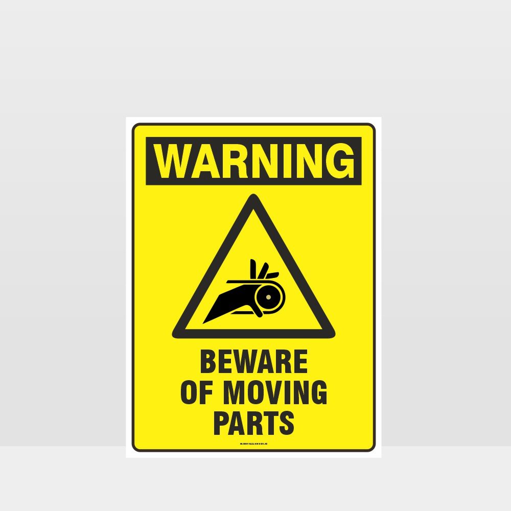 Custom Yard Signs,Warning Beware Of Moving Parts Sign