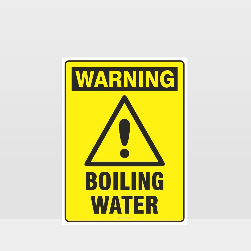 Custom Yard Signs,Warning Boiling Water Sign