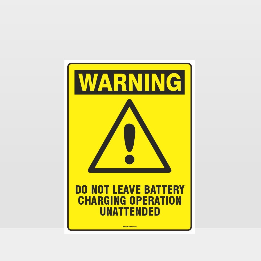 Custom Signs Personalized,Warning Do Not Leave Battery Charging Unattended Sign