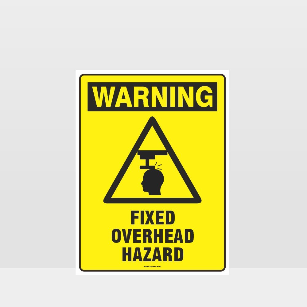 Custom Metal Sign,Warning Fixed Overhead Hazard Sign