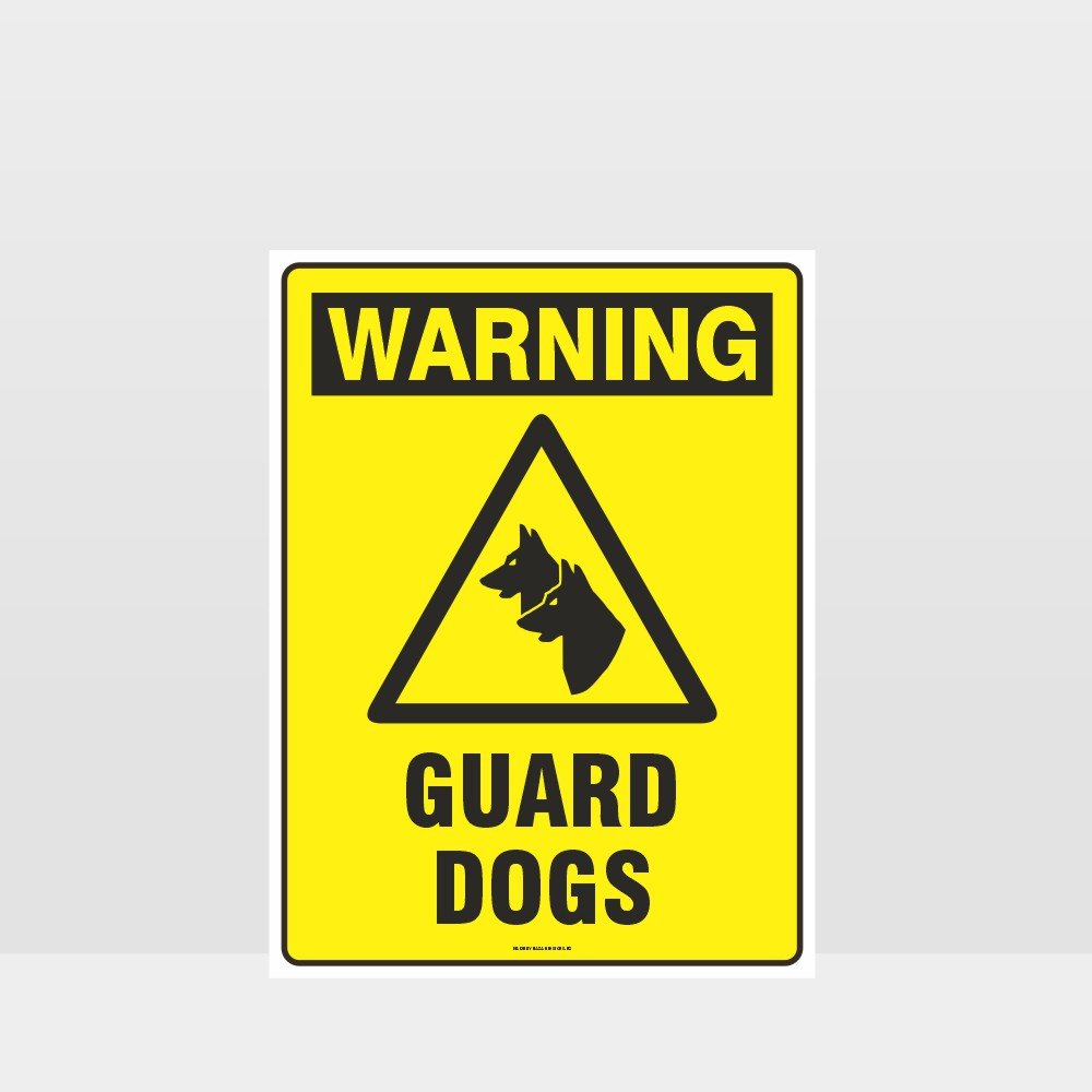 Customized Safety Signs,Warning Guard Dogs Sign