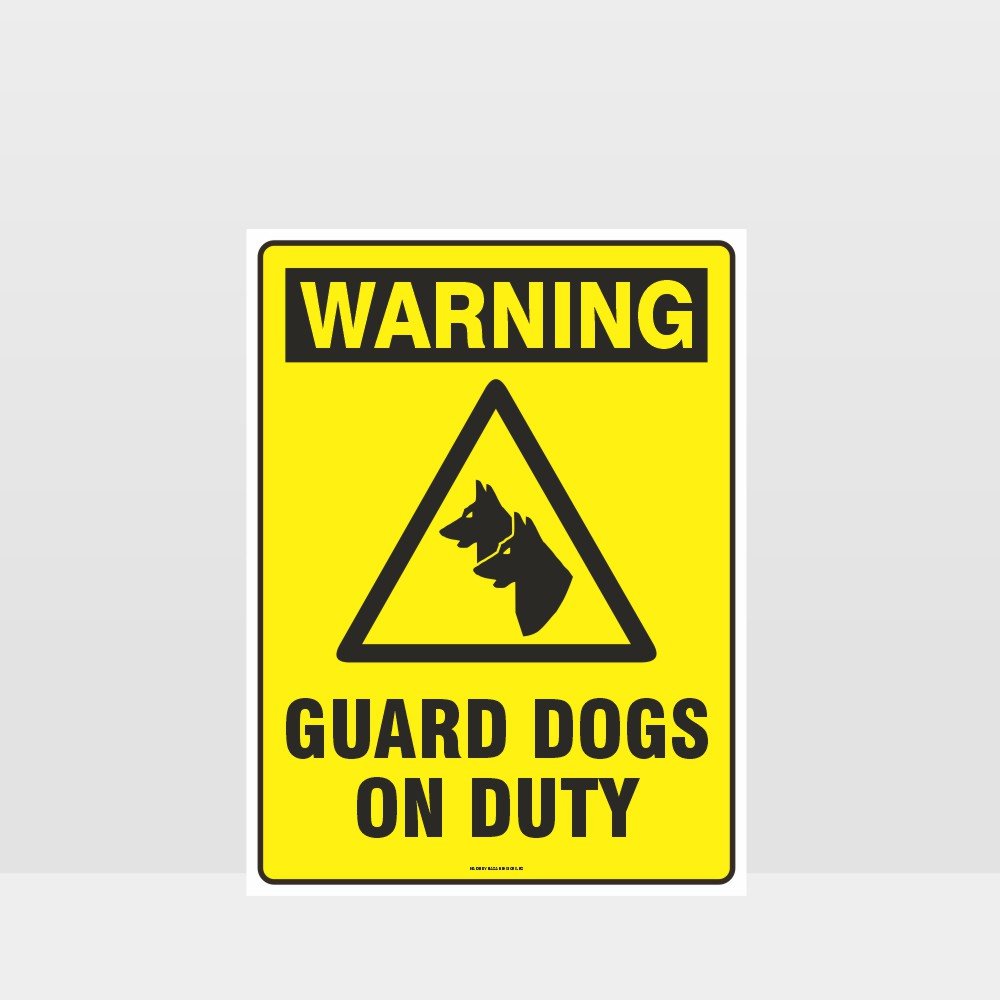 Customized Hazard Signs,Warning Guard Dogs On Duty Sign
