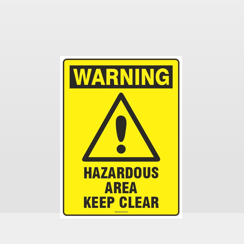 Custom Gate Signs,Warning Hazardous Area Keep Out Sign