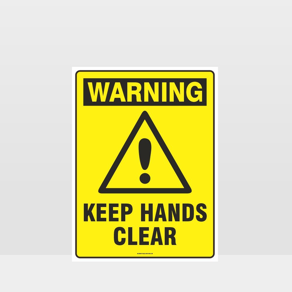 Custom Metal Sign,Keep Hands Clear Sign